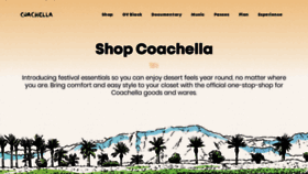 What Coachella.com website looked like in 2021 (3 years ago)