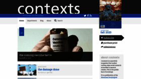 What Contexts.org website looked like in 2021 (3 years ago)