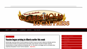 What Claresholmlocalpress.ca website looked like in 2021 (3 years ago)