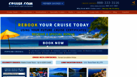 What Cruise.com website looked like in 2021 (3 years ago)
