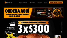 What Carlsjr.com.mx website looked like in 2021 (3 years ago)