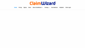 What Claimwizard.com website looked like in 2021 (3 years ago)