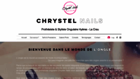 What Chrystel-nails.fr website looked like in 2021 (3 years ago)