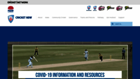 What Cricketnsw.com.au website looked like in 2021 (3 years ago)