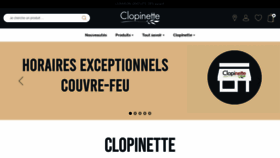 What Clopinette.fr website looked like in 2021 (3 years ago)