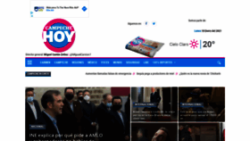 What Campechehoy.mx website looked like in 2021 (3 years ago)