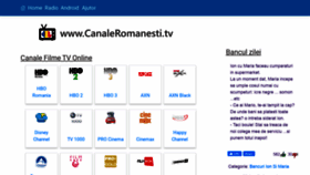 What Canaleromanesti.tv website looked like in 2021 (3 years ago)