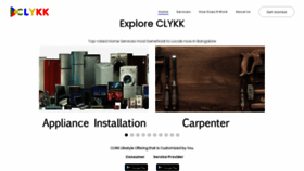 What Clykk.com website looked like in 2021 (3 years ago)
