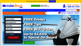 What Cruisedirect.com website looked like in 2021 (3 years ago)