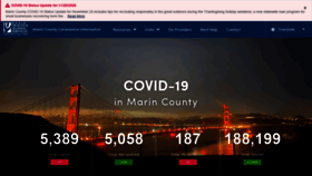 What Coronavirus.marinhhs.org website looked like in 2021 (3 years ago)