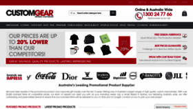 What Customgear.com.au website looked like in 2021 (3 years ago)