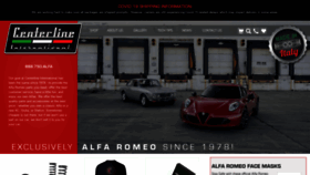 What Centerlinealfa.com website looked like in 2021 (3 years ago)
