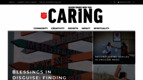 What Caringmagazine.org website looked like in 2021 (3 years ago)
