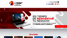 What Corferias.com website looked like in 2021 (3 years ago)