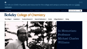 What Chemistry.berkeley.edu website looked like in 2021 (3 years ago)