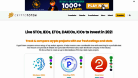 What Cryptototem.com website looked like in 2021 (3 years ago)