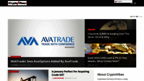 What Cryptovibes.com website looked like in 2021 (3 years ago)