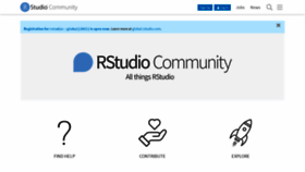 What Community.rstudio.com website looked like in 2021 (3 years ago)
