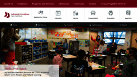 What Cherrycreekschools.org website looked like in 2021 (4 years ago)
