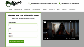 What Clinicmono.com website looked like in 2021 (3 years ago)