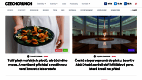 What Czechcrunch.cz website looked like in 2021 (3 years ago)