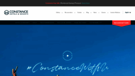 What Constancehotels.com website looked like in 2021 (3 years ago)