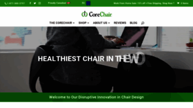 What Corechair.com website looked like in 2021 (3 years ago)