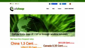 What Callcheap.es website looked like in 2021 (3 years ago)