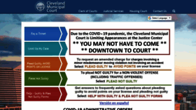 What Clevelandmunicipalcourt.org website looked like in 2021 (3 years ago)