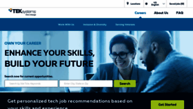 What Careers.teksystems.com website looked like in 2021 (3 years ago)
