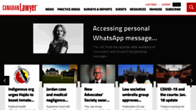 What Canadianlawyermag.com website looked like in 2021 (3 years ago)