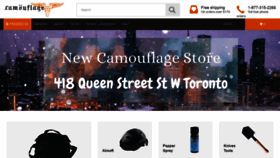 What Camouflage.ca website looked like in 2021 (3 years ago)