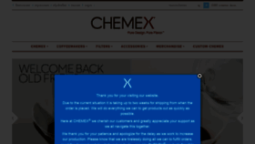 What Chemexcoffeemaker.com website looked like in 2021 (3 years ago)