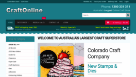 What Craftonline.com.au website looked like in 2021 (3 years ago)