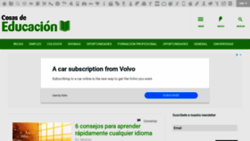 What Cosasdeeducacion.es website looked like in 2021 (3 years ago)