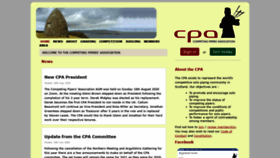 What Competingpipers.com website looked like in 2021 (3 years ago)