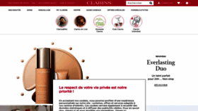 What Clarins.fr website looked like in 2021 (3 years ago)