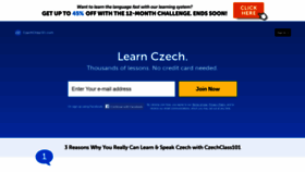 What Czechclass101.com website looked like in 2021 (3 years ago)