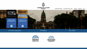 What Congreso.gob.ar website looked like in 2021 (3 years ago)