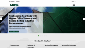 What Cbre.ca website looked like in 2021 (3 years ago)