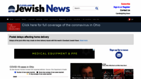 What Clevelandjewishnews.com website looked like in 2021 (3 years ago)