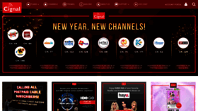 What Cignal.tv website looked like in 2021 (3 years ago)