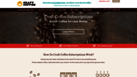 What Craftcoffee.com website looked like in 2021 (3 years ago)