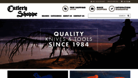 What Cutleryshoppe.com website looked like in 2021 (3 years ago)