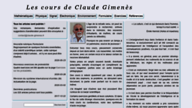 What Claude-gimenes.fr website looked like in 2021 (3 years ago)