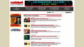 What Cadalyst.com website looked like in 2021 (3 years ago)