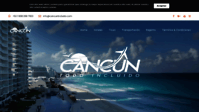 What Cancunincluido.com website looked like in 2021 (3 years ago)