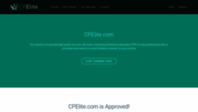 What Cpelite.com website looked like in 2021 (3 years ago)