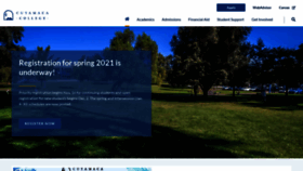 What Cuyamaca.edu website looked like in 2021 (3 years ago)