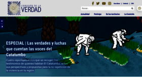 What Comisiondelaverdad.co website looked like in 2021 (3 years ago)